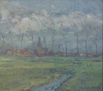 Casimir Heymans (1893-1984); Landschap (37 x 35 cm) beschikbaar voor biedingen