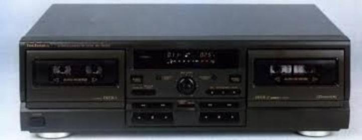 K7 Technics SR TR 373 dubbeldeks, Audio, Tv en Foto, Cassettedecks, Dubbel, Overige merken, Auto-reverse, Tape counter, Ophalen