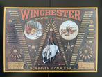 Winchester Ammunition : Metalen Bord, Antiek en Kunst, Ophalen of Verzenden