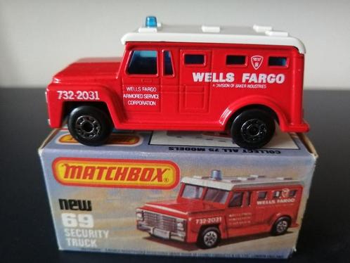 Lesney Matchbox Superfast #69 Security Truck in doosje, Hobby en Vrije tijd, Modelauto's | Overige schalen, Zo goed als nieuw