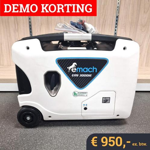 Emach EMI 3000IE Generator – Demo machine 3 KVA/3KW 230V, Doe-het-zelf en Bouw, Aggregaten, Zo goed als nieuw, Benzine, Minder dan 5 kVA