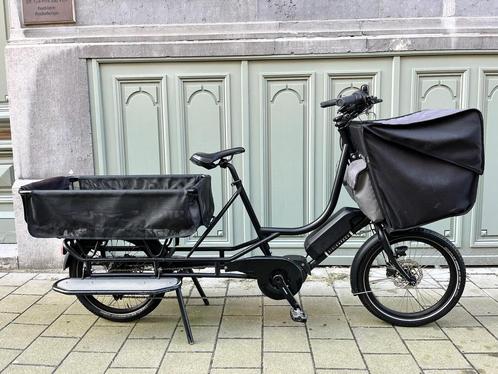 Zwarte Bicicapace E-JustLong, Fietsen en Brommers, Fietsen | Bakfietsen, Gebruikt, Ophalen