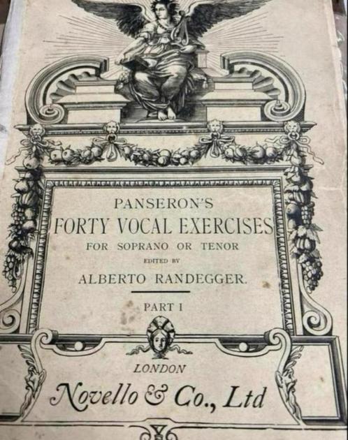 Panserons veertig Vocale sopraan & tenor Oud notenboek 1924, Muziek en Instrumenten, Bladmuziek, Ophalen of Verzenden