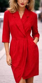vintage rode jurk, Vintage, Envoi, Taille 42/44 (L), Rouge