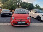 Fiat 500c Koraalrood pastelkleur met beige, Auto's, Fiat, Voorwielaandrijving, 4 zetels, Cabriolet, Leder en Stof