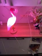 Roze flamingo bureaulamp, Zo goed als nieuw