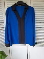 Bloes blauw met zwarte boorden maat 44 XL, Ophalen of Verzenden, Zo goed als nieuw, Maat 42/44 (L), Blauw