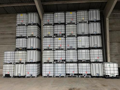 Complete Cubi IBC-tanktank van 1000 l (met kooi en pallet), Tuin en Terras, Regentonnen, Gebruikt, Kunststof, 150 liter of meer