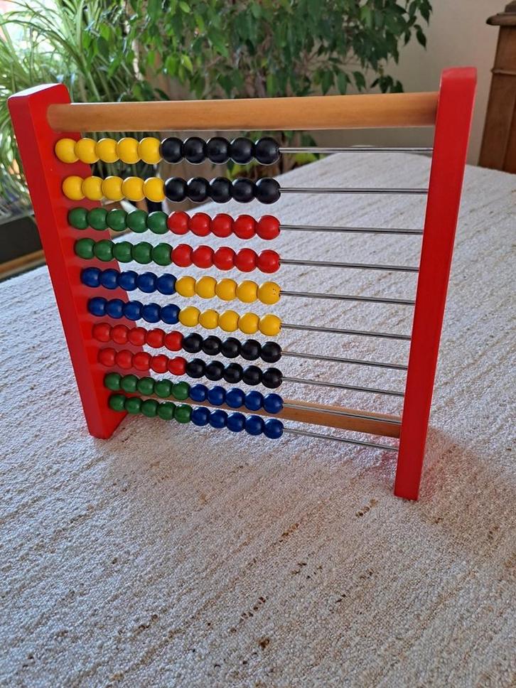 Houten telraam in nieuwstaat, Kinderen en Baby's, Speelgoed | Houten speelgoed, Nieuw, Ophalen of Verzenden