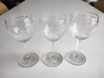 Set de 3 anciens verres en cristal de St Louis/vigne-raisins, Enlèvement ou Envoi