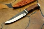 Couteau Bushcraft, gaine en bois de couteau en acier au carb, Collections, Couteau ou Poignard, Enlèvement ou Envoi