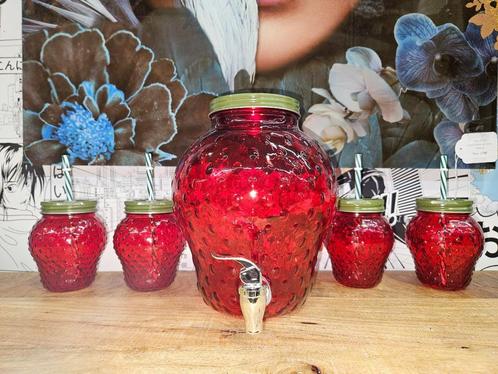 Set van vintage kruik en glas, Verzamelen, Glas en Drinkglazen, Nieuw, Ophalen