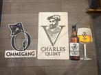 Houten reclamepanelen Quint / Ommegang, Collections, Marques de bière, Comme neuf, Enlèvement