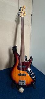Richwood fretless bassgitaar, Muziek en Instrumenten, Snaarinstrumenten | Gitaren | Bas, Ophalen, Zo goed als nieuw, Elektrisch