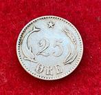 Zilveren munt 25 ORE CS Denemarken 1874, Antiek en Kunst, Ophalen of Verzenden, Zilver