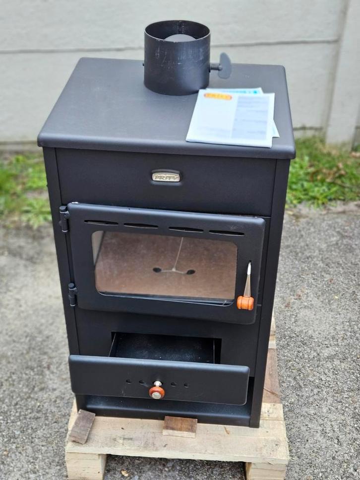 Houtkachel Prity-1 met vuurvaste stenen 9 kw, Huis en Inrichting, Kachels, Houtkachel, Ophalen
