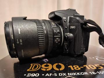 Nikon D90 18-105VR Lens, Enlèvement, Utilisé, Reflex miroir, Nikon