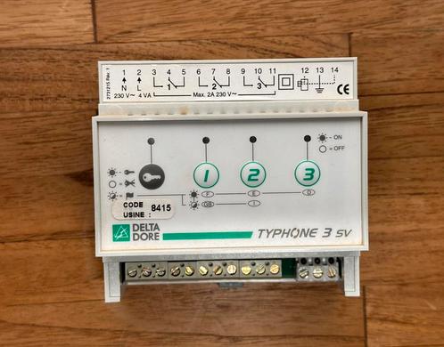 3 VIAS TYPHONE 3 SV Delta Dore telefoonafstandsbediening, Doe-het-zelf en Bouw, Elektriciteit en Kabels, Zo goed als nieuw, Overige typen
