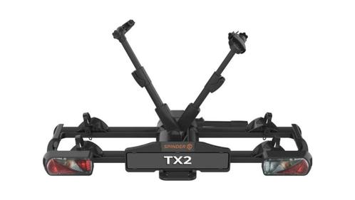 Nieuw de Spinder TX2 fietsendrager model 2025, op voorraad., Auto diversen, Fietsendragers, Nieuw, Trekhaakdrager, 2 fietsen, Brede banden