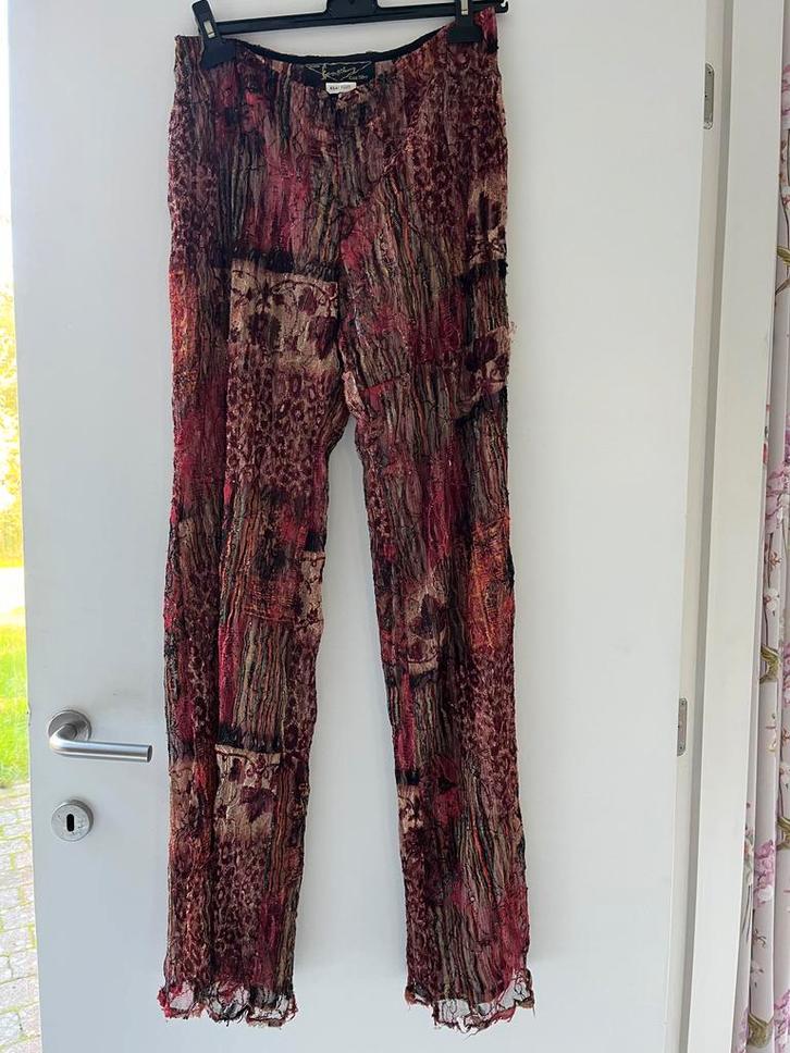 Veelkleurige broek Kaat Tilley, Kleding | Dames, Broeken en Pantalons, Gedragen, Maat 38/40 (M), Overige kleuren, Lang, Ophalen of Verzenden