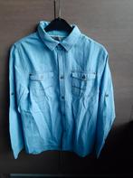 Blauw katoenen overhemd, Jongen, Ophalen of Verzenden, Zo goed als nieuw, Overhemd of Blouse
