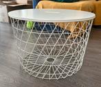 Koffietafel, Huis en Inrichting, Tafels | Bijzettafels, Ophalen, Gebruikt, Metaal of Aluminium, Rond
