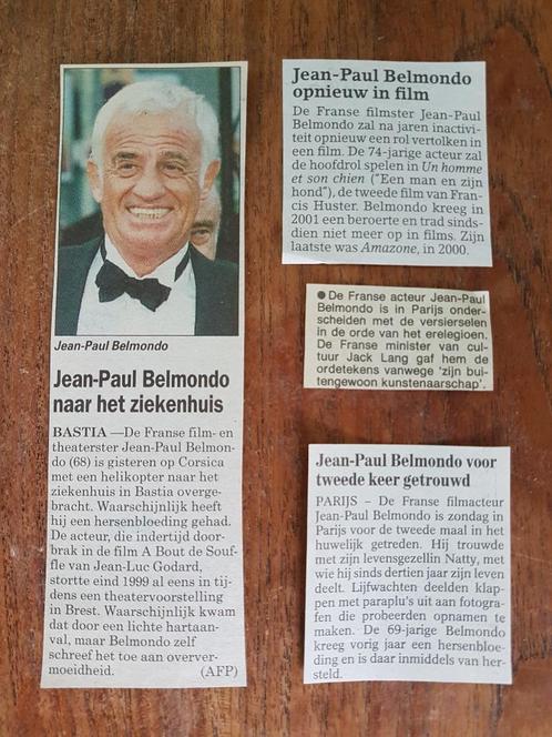 Berichtjes Franse acteur Jean-Paul Belmondo, Verzamelen, Tijdschriften, Kranten en Knipsels, Knipsel(s), Verzenden