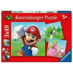 Super Mario Puzzel - 3 x 49 stukjes - Ravensburger, Kinderen en Baby's, Speelgoed | Kinderpuzzels, Nieuw, 10 tot 50 stukjes, 4 tot 6 jaar