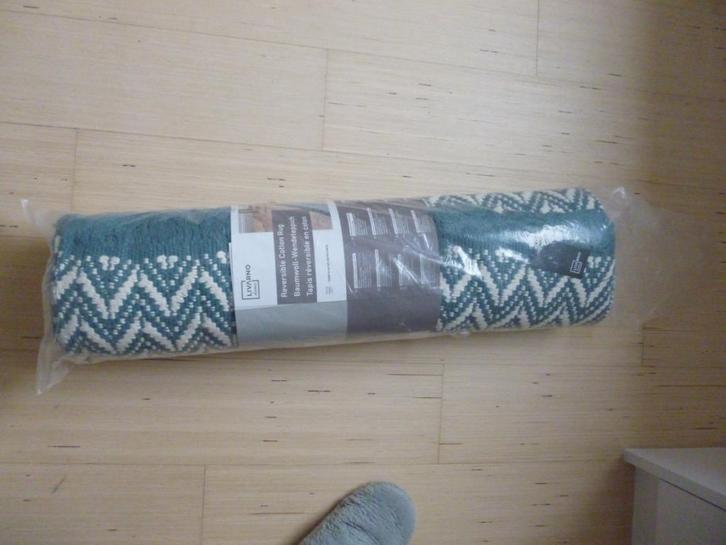 nieuw groen/ecru tapijt, Huis en Inrichting, Stoffering | Tapijten en Vloerkleden, Nieuw, 100 tot 150 cm, 150 tot 200 cm, Rechthoekig