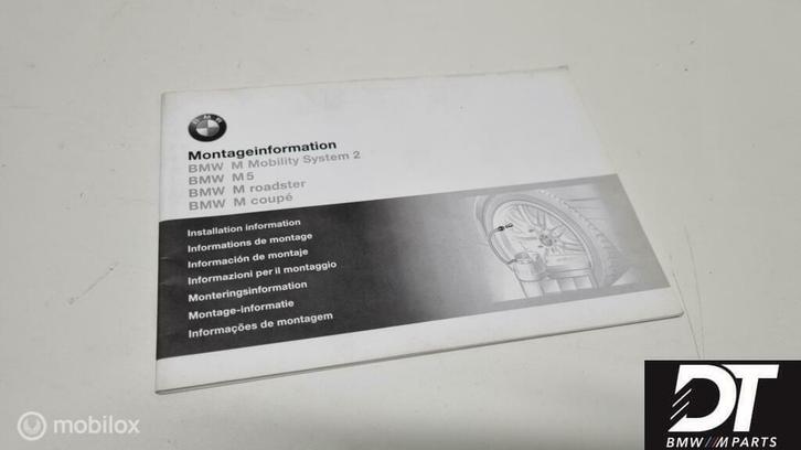 Instructieboekje M mobility BMW M5 / M3 / Z3M band Reparatie, Auto-onderdelen, Overige Auto-onderdelen, Gebruikt, Ophalen of Verzenden