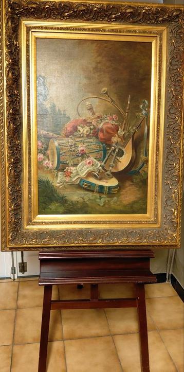 Schilderij met muziekinstrumenten beschikbaar voor biedingen