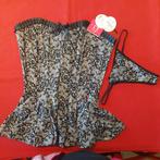 Corset+string Argenta Obsessive L/XL or XXL, Obsessive, Enlèvement ou Envoi, Autres couleurs, Body ou Corset