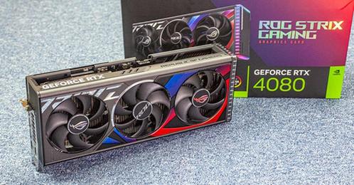 NVIDIA RTX 4080 ROG Strix, Computers en Software, Videokaarten, Zo goed als nieuw, Nvidia, PCI-Express 4.0, GDDR6, HDMI, DisplayPort