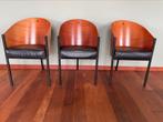 Cafe Coste stoelen design Philippe Starck, Huis en Inrichting, Stoelen, Metaal, Drie, Gebruikt, Zwart