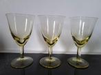 3 leuke vintage wijnglazen, Ophalen of Verzenden, Zo goed als nieuw
