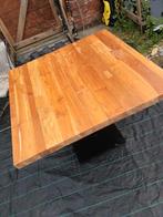 Eiken tafel 100x100 cm, Ophalen, Zo goed als nieuw, Hout