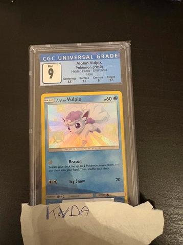 Alolan vulpix shiny cgc 9, Enlèvement ou Envoi, Comme neuf