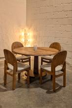 Vintage Karaktervolle Deense eetkamerset, Huis en Inrichting, .., Scandinavisch, Zo goed als nieuw, 4 tot 6 stoelen