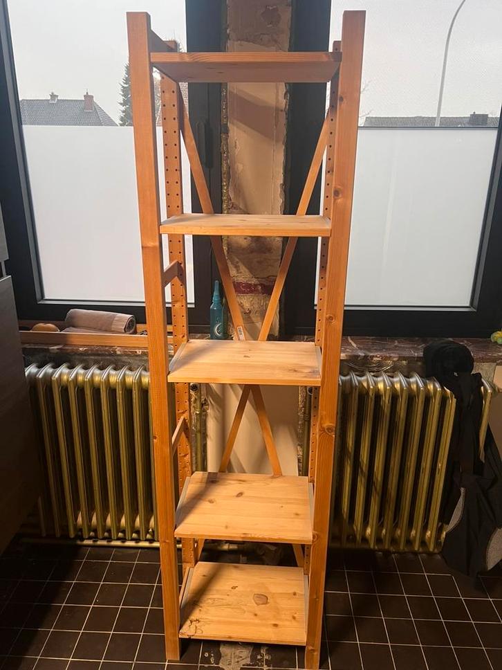 Houten rek ikea, Huis en Inrichting, Kasten | Stellingkasten, Gebruikt, Ophalen