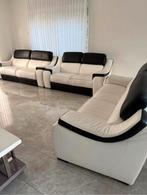 Lederen salon (Italiaans), Huis en Inrichting, Ophalen, Zo goed als nieuw