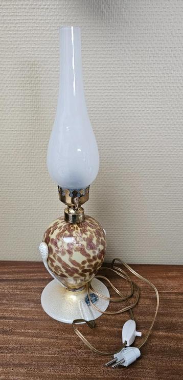 Murano Italy lamp goud beige geel beschikbaar voor biedingen
