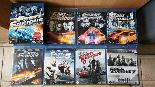 Lot Blu-Ray Fast & Furious 1 à 7, Cd's en Dvd's, Blu-ray, Zo goed als nieuw, Actie, Boxset, Ophalen