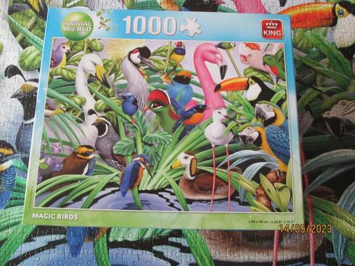 Puzzel 1000 st - Animal World-Magic Birds, Hobby en Vrije tijd, Denksport en Puzzels, Zo goed als nieuw, Legpuzzel, 500 t/m 1500 stukjes