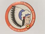 Sticker 21 Squadron, since 1948 15Wing Melsbroek BAF, Ophalen of Verzenden, Luchtmacht, Overige typen