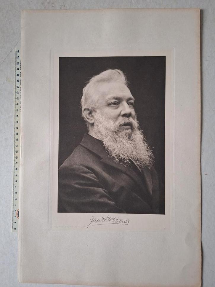 Ongewone heliogravure van de dierenschilder Jan Stobbaerts, Antiek en Kunst, Kunst | Etsen en Gravures, Ophalen of Verzenden