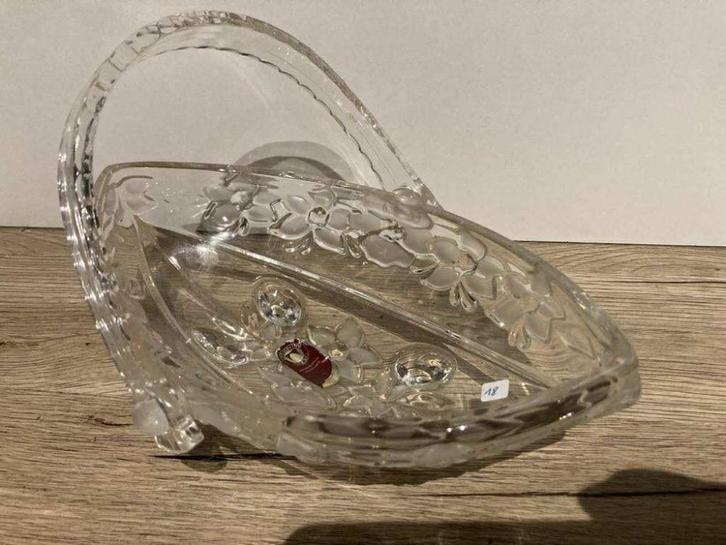 German Walther Glazen dienblad met handvat, Antiek en Kunst, Antiek | Glaswerk en Kristal, Ophalen of Verzenden