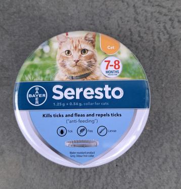 seresto anti vlooien en teken band voor kat 8 maanden actief beschikbaar voor biedingen
