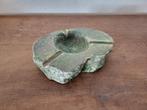 Grote vintage asbak van groen albast, Ophalen of Verzenden