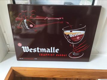 Westmalle emaillerie Belge reclamebord beschikbaar voor biedingen