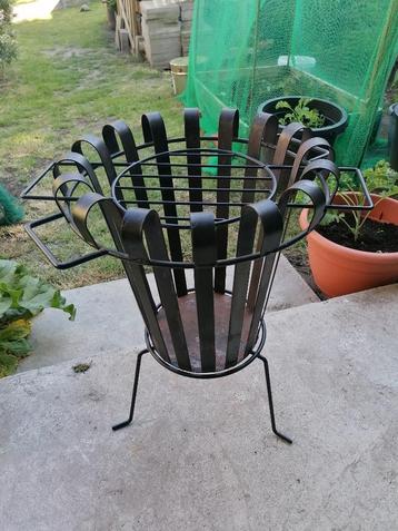 Smeedijzeren vuurkorf, Tuin en Terras, Ophalen, Gebruikt, Vuurkorf